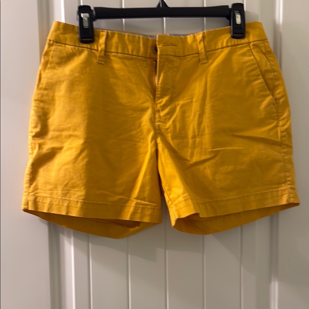 Old Navy Yellow Bermuda Shorts Vibrant Cotton Blend